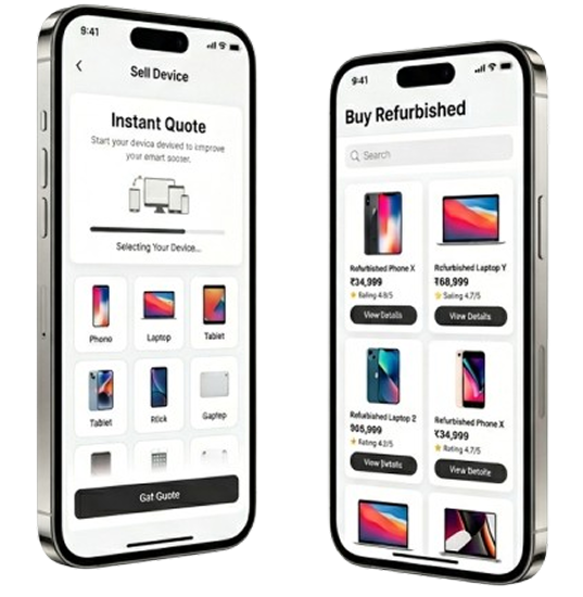 MyGadgets app screens